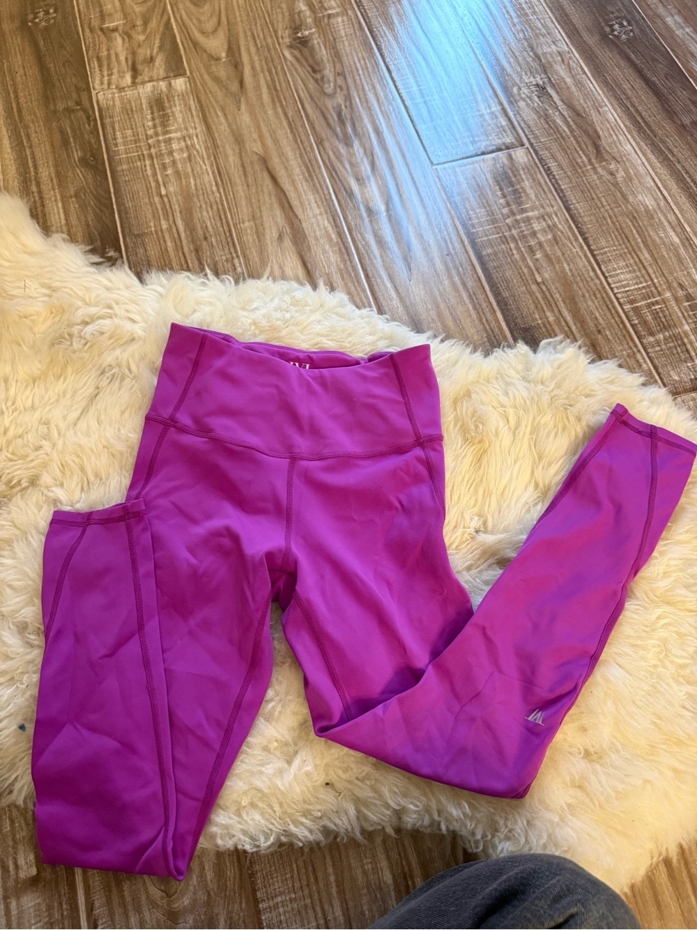 High-Rise Magenta Active Leggings for Women